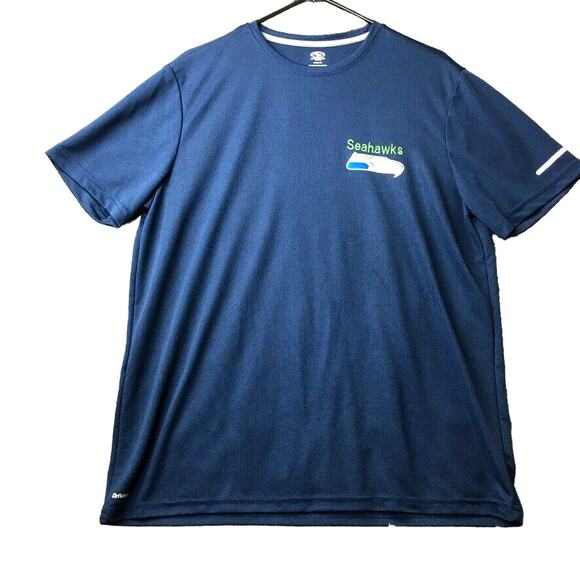 Athletic Works DriWorks Men's Wicking Embroidered Seahawks Logo Size XL Blue - Picture 1 of 9